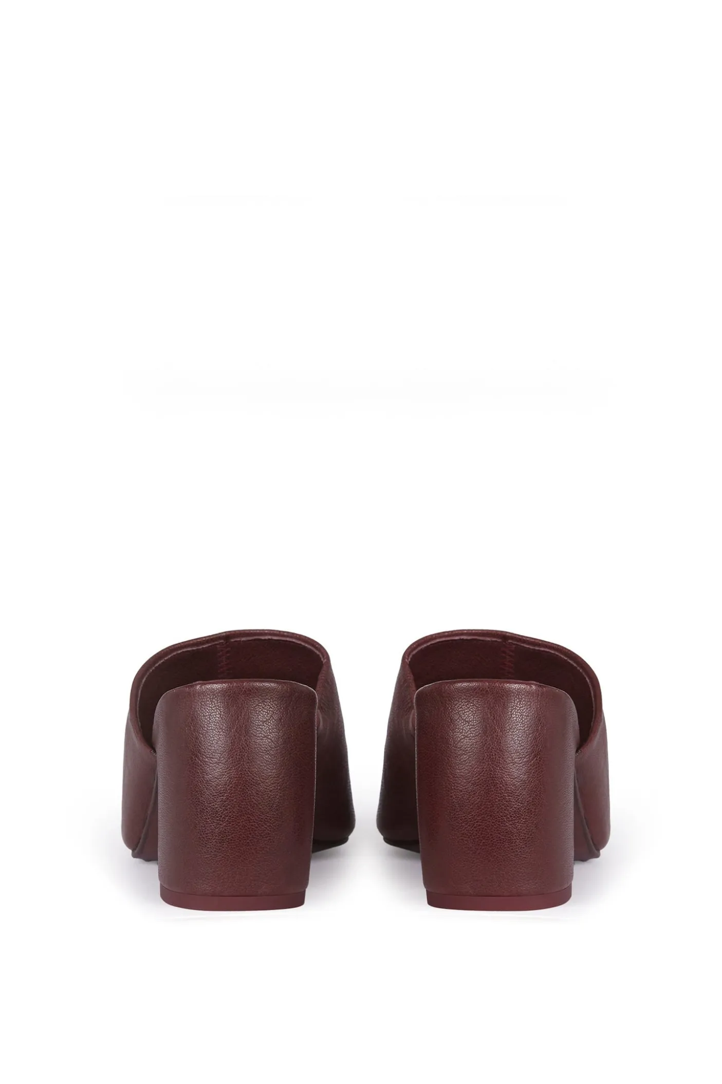 Alice, burgundy leather mule