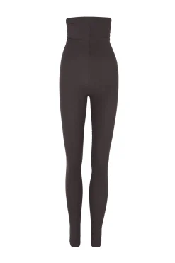 Alice, leggings en cupro stretch grafito
