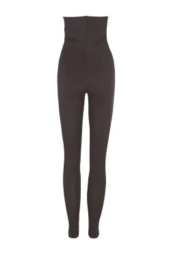 Alice, leggings en cupro stretch grafito