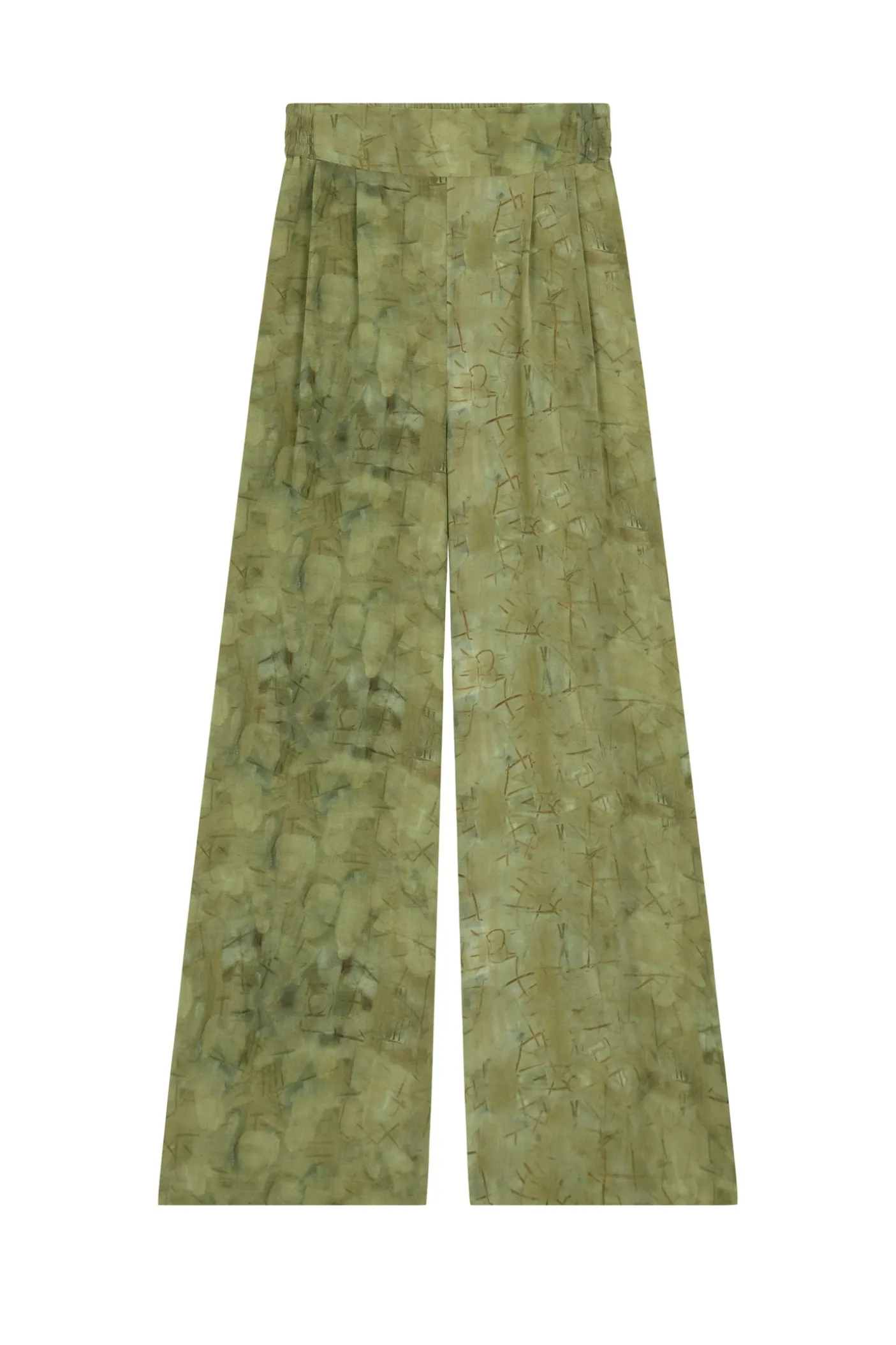 Amina, amantis print silk pants