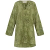 Amina, top in amantis print silk