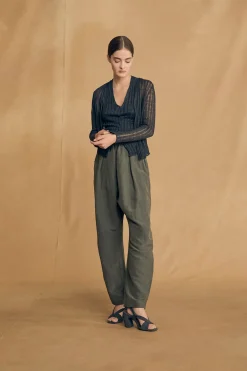 Antico, chaqueta de cañamo marfil