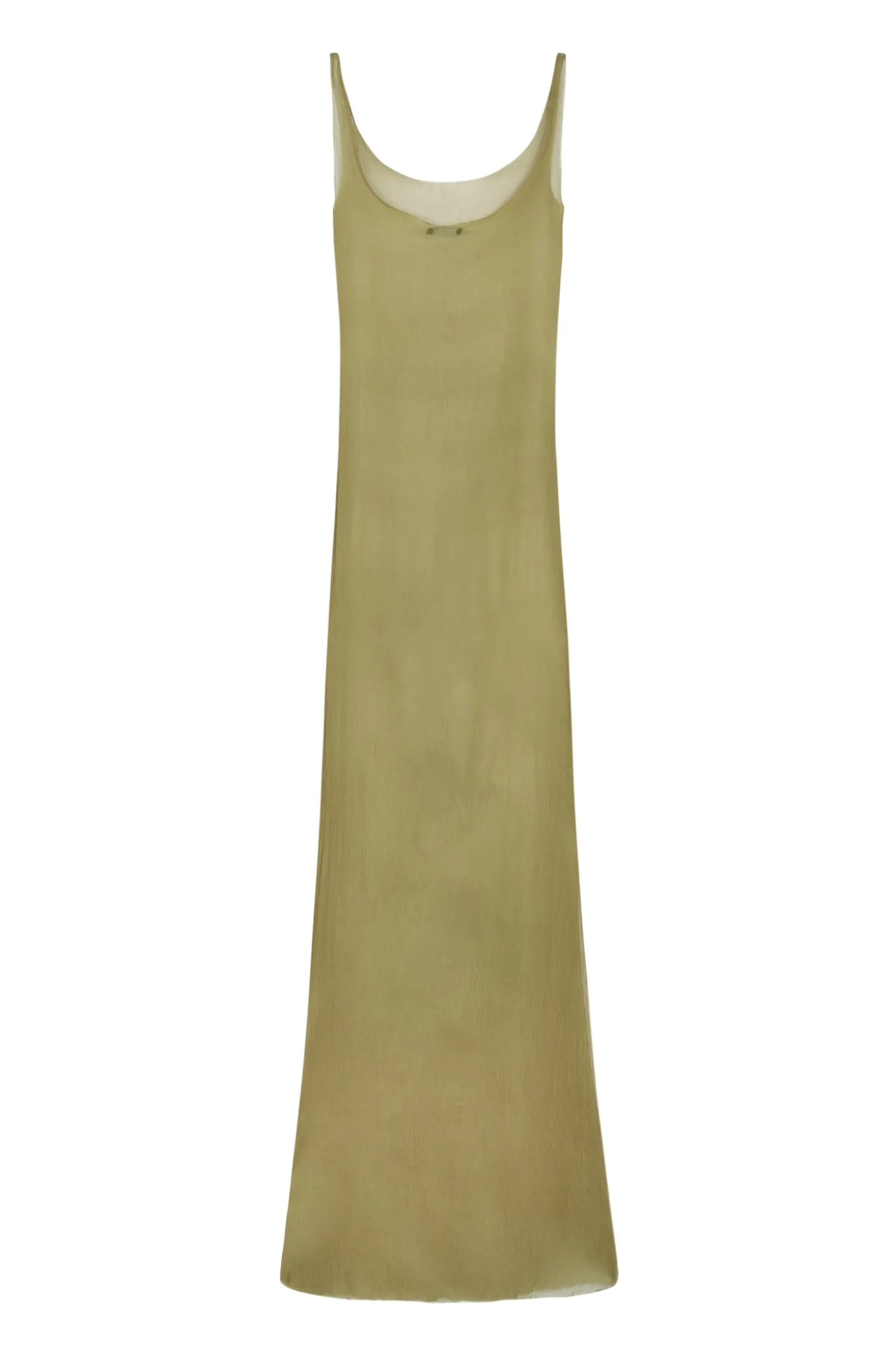 Aura, pistachio silk bambula camisole dress