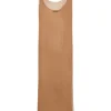 Aura, top de tirantes en seda bronce