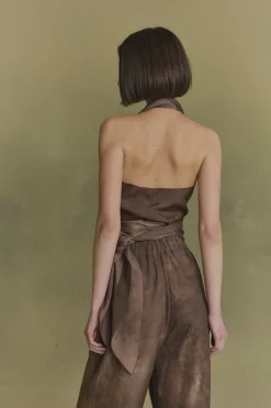 Ave, top halter cacao maltinto