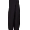 Bachata, black linen and silk pants