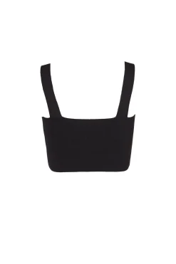 Bambino, bandeau top in black knit