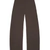 Bawa, pantalon de talle alto marron