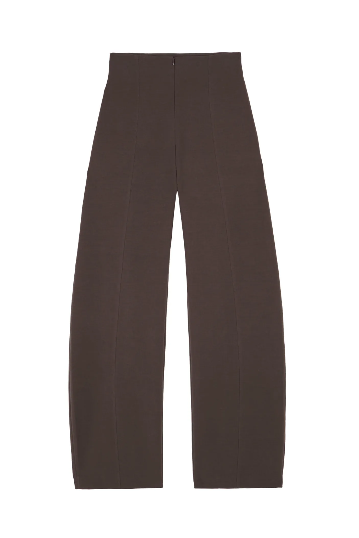 Bawa, pantalon de talle alto marron