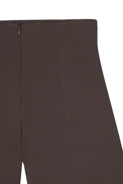 Bawa, pantalon de talle alto marron