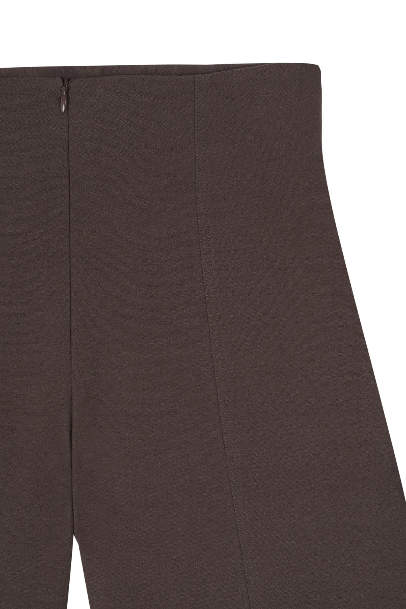 Bawa, pantalon de talle alto marron