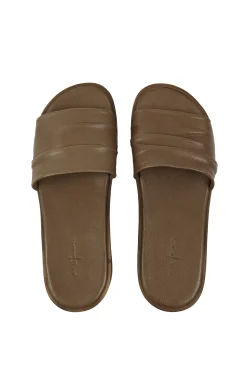 Beth, sandalia plana kaki