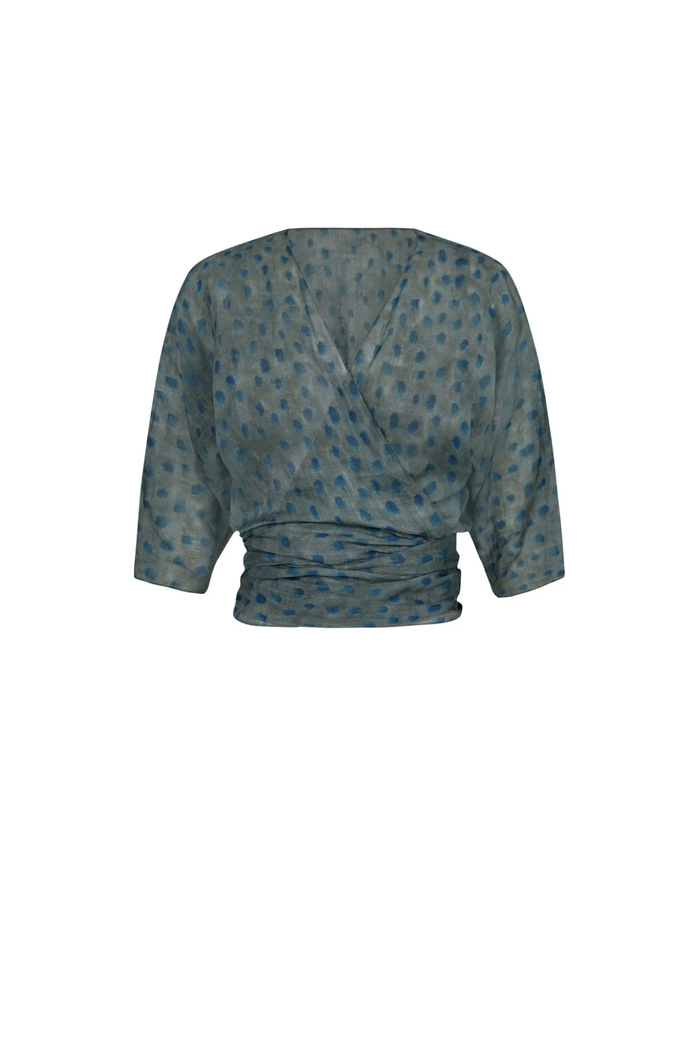 Blues, top en ramio ciro print