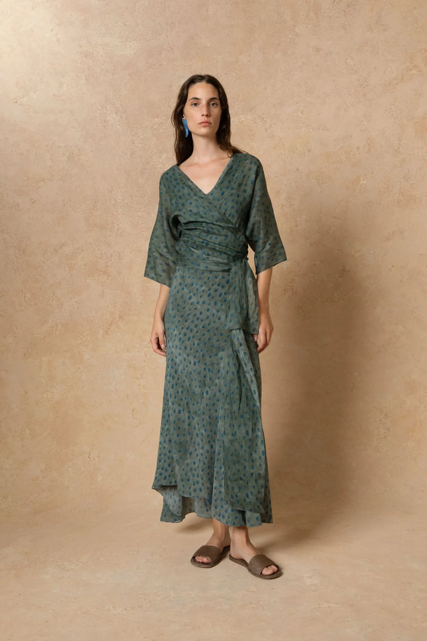Blues, top en ramio ciro print