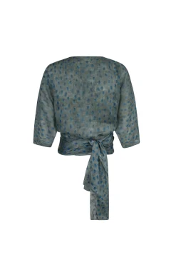 Blues, top en ramio ciro print