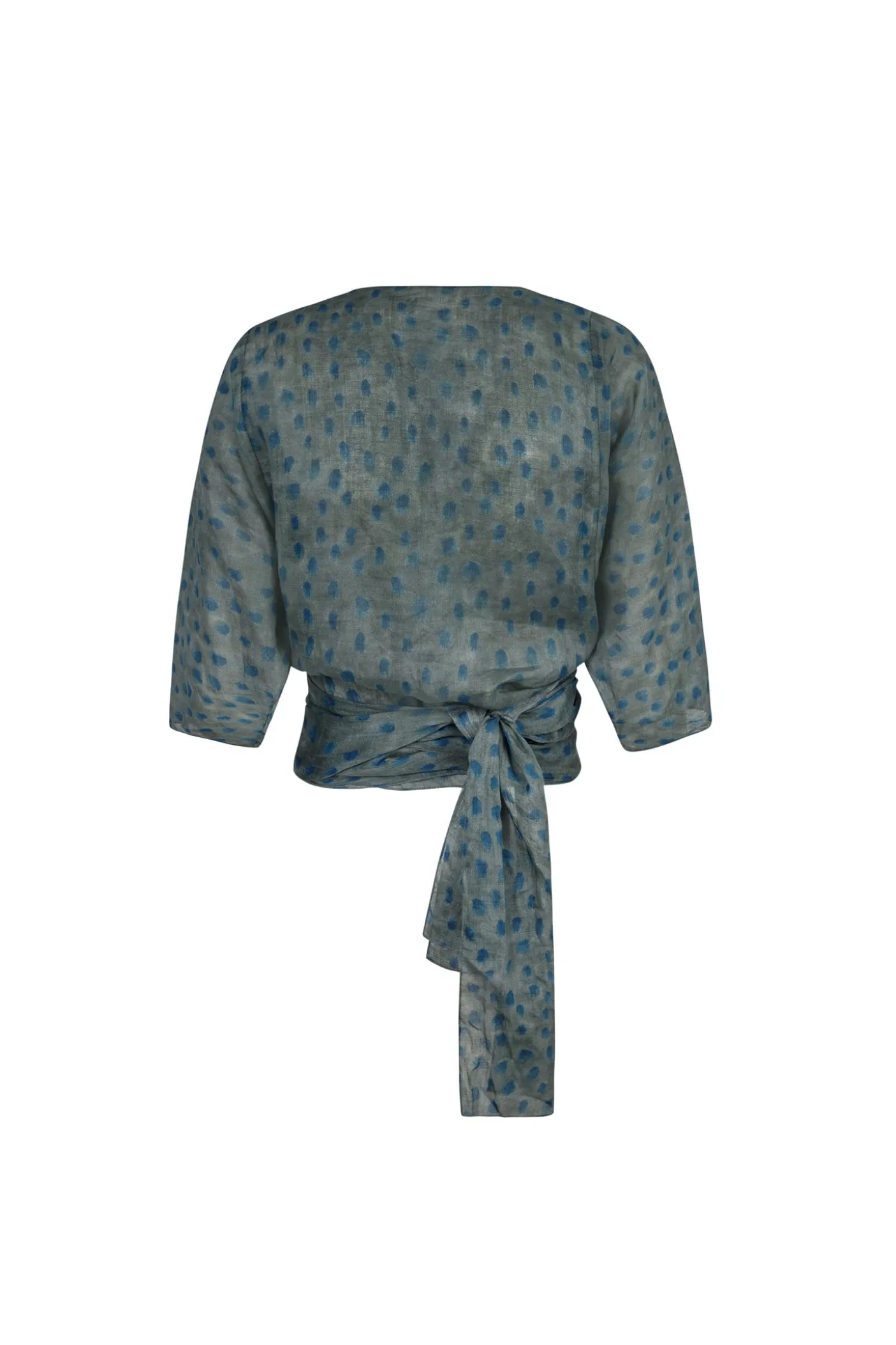 Blues, top en ramio ciro print
