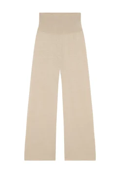 Botanica, pantalón en punto de lino crudo