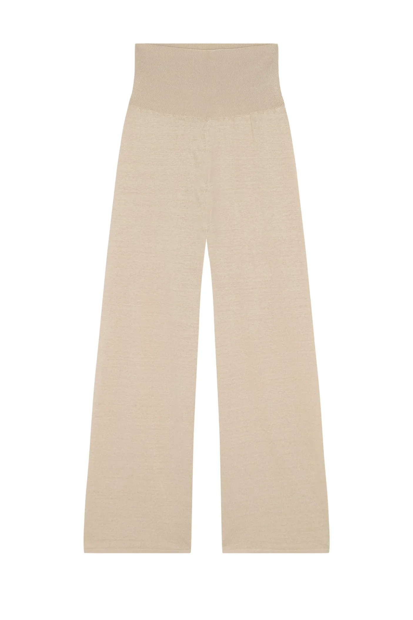 Botanica, pantalón en punto de lino crudo