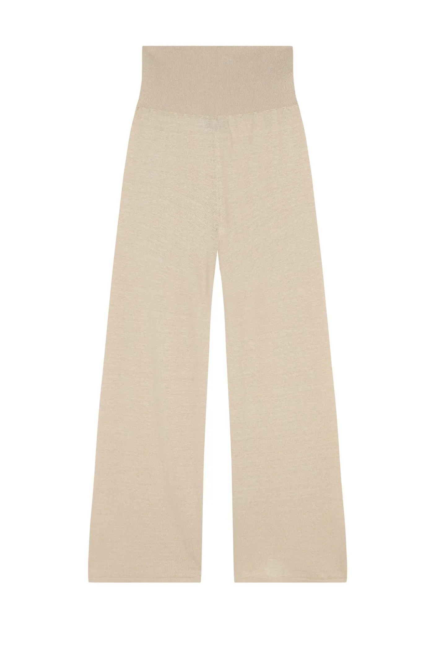 Botanica, pantalón en punto de lino crudo