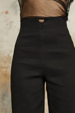 Bowie, black high-waisted pants