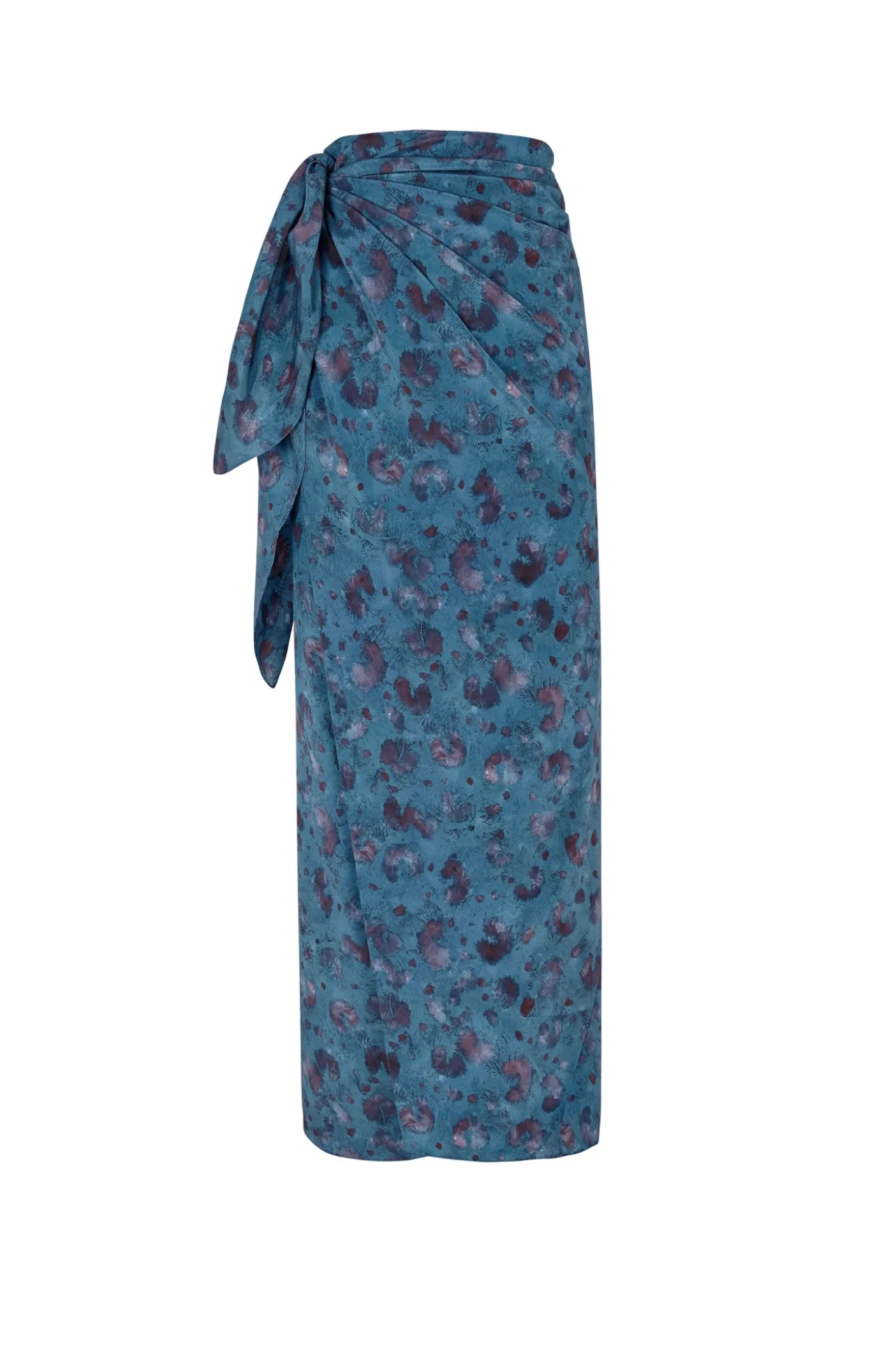 Camaron, isla print stretch silk skirt