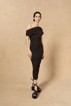 Camaron, vestido en seda stretch hedy print