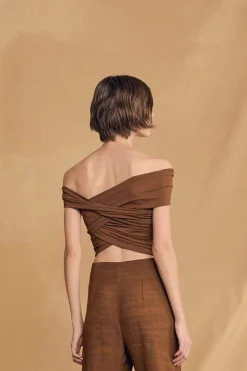 Canela, cinnamon crop top