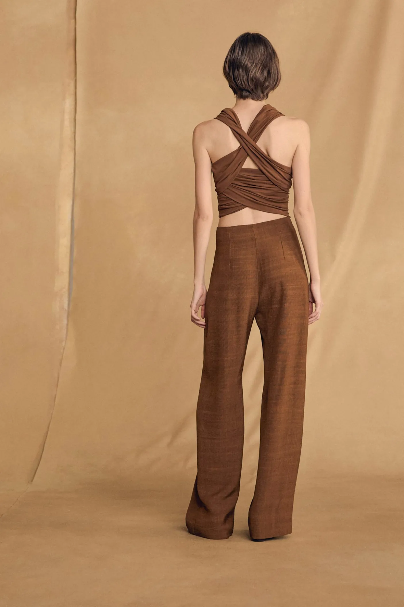 Canela, cinnamon crop top
