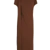 Canela, cinnamon wrap dress