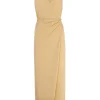 Canton, vestido cruzado de punto vainilla