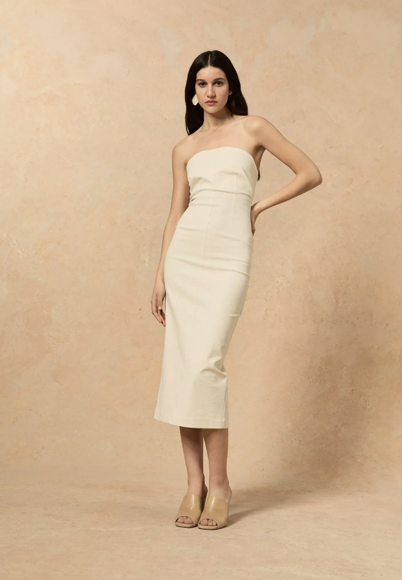 Canvas, ivory dress