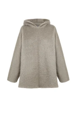 Ciel, gray mohair hoodie