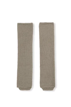 Circ, calentadores de baby alpaca y seda gris