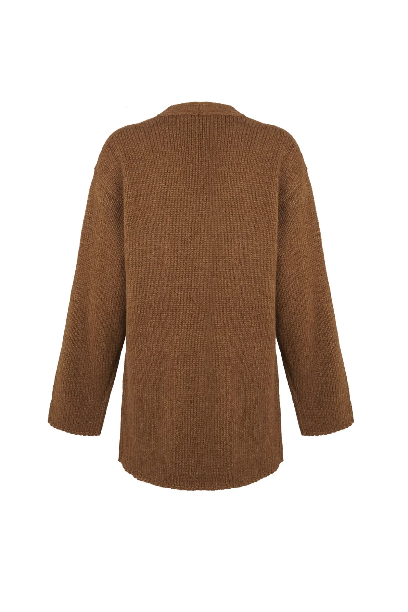 Circ, cardigan de baby alpaca y seda tabaco