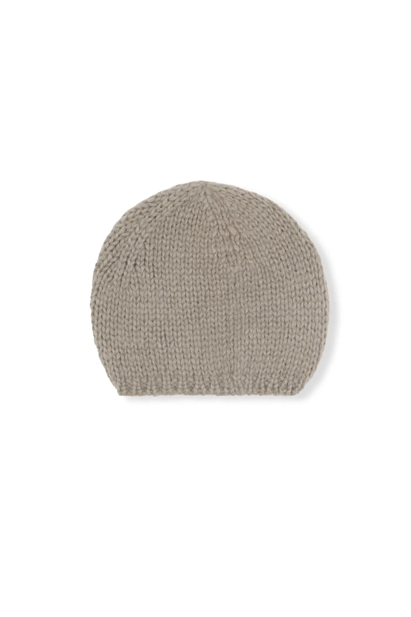 Circ, gorro de punto baby alpaca y seda gris