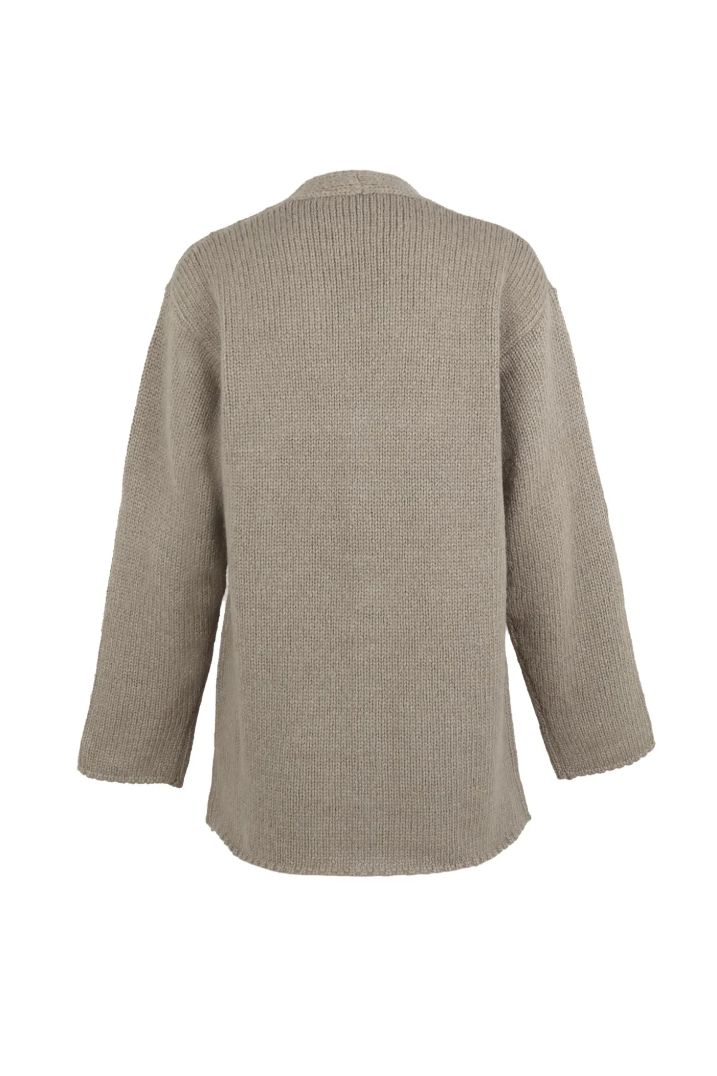 Circ, gray baby alpaca and silk cardigan