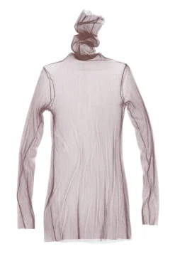 cisne de tul, silk tulle top chocolat