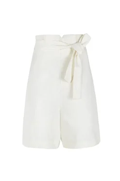 Costa, ivory linen shorts