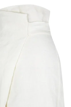 Costa, ivory linen shorts
