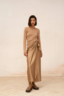 Daria, cocoa cashmere jumper
