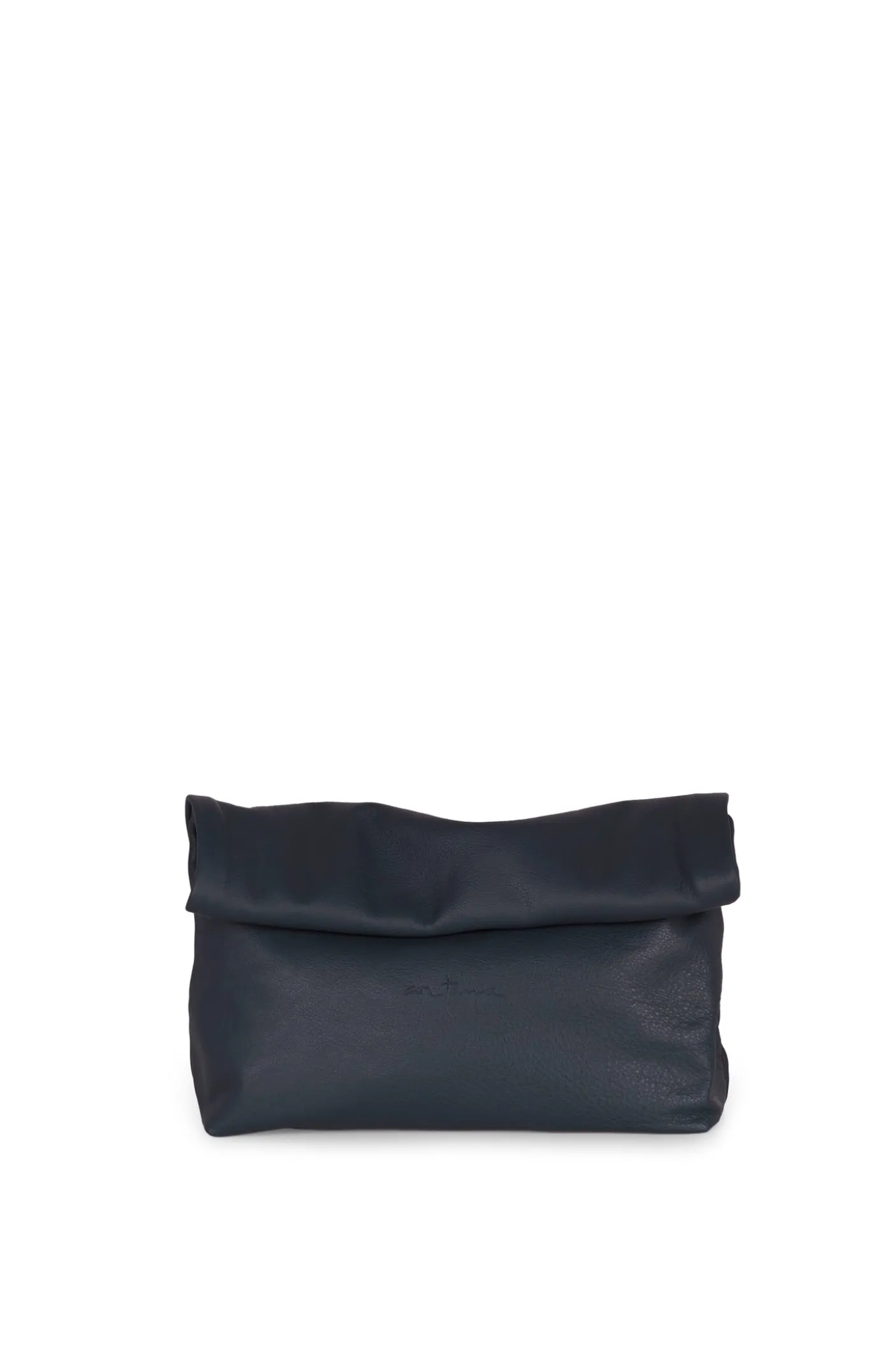 Delhi S, clutch en cuero bluenero