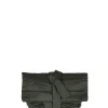 Delhi S, clutch en viscosa y lino grafito