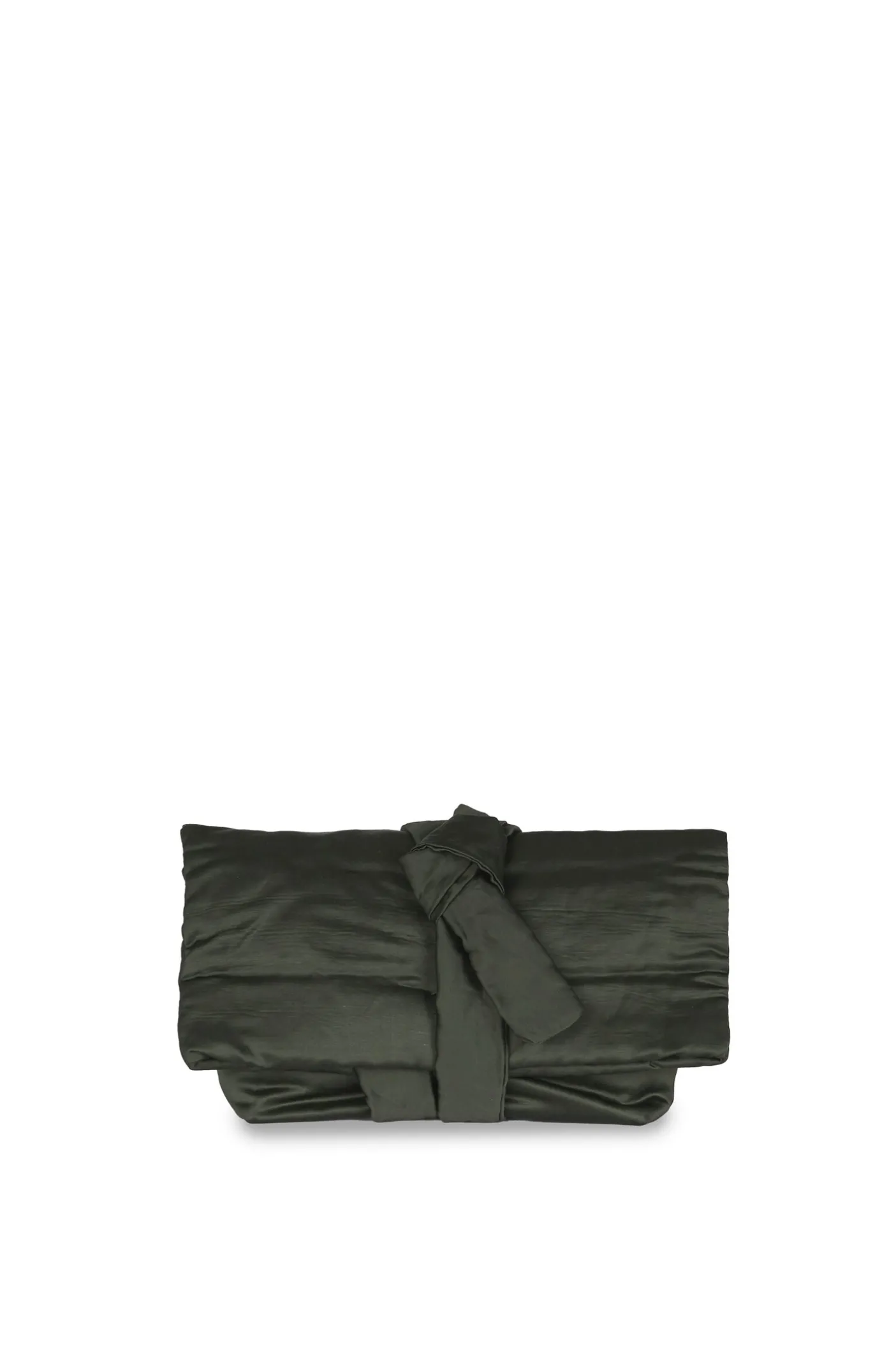 Delhi S, clutch en viscosa y lino grafito