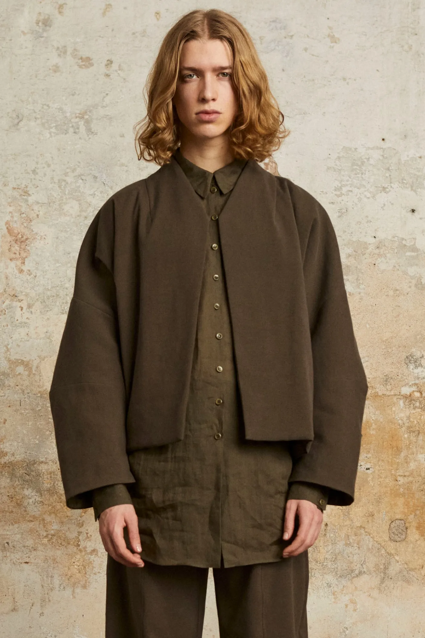 Dennis, camisa oversize en ramio negro