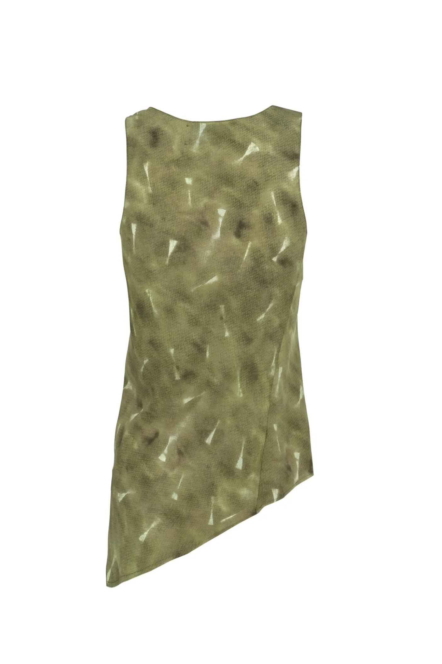 Elise, pua print organic silk top