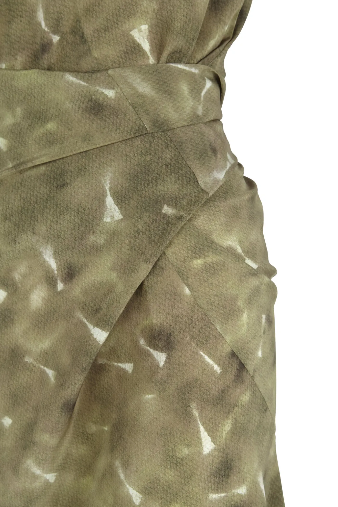 Elise, pua print organic silk dress