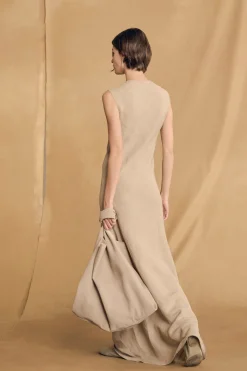 Fania, stone long dress