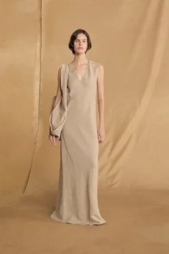 Fania, stone long dress