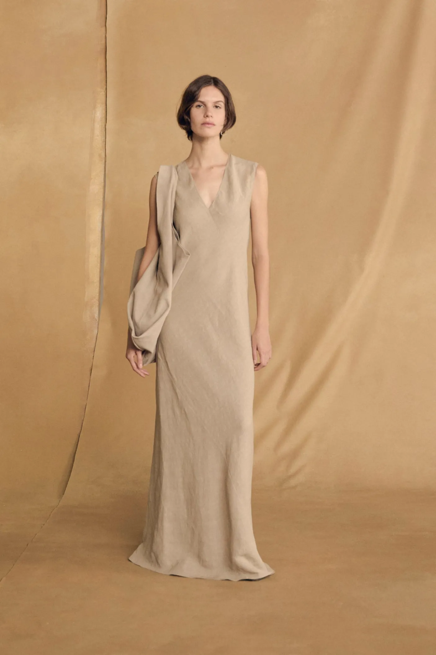 Fania, stone long dress
