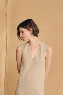 Fania, stone long dress